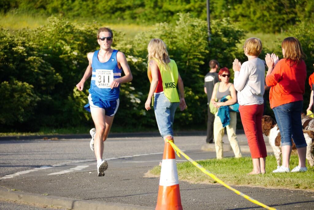 Race winner Matthew Nicholson (Morpeth Harriers)