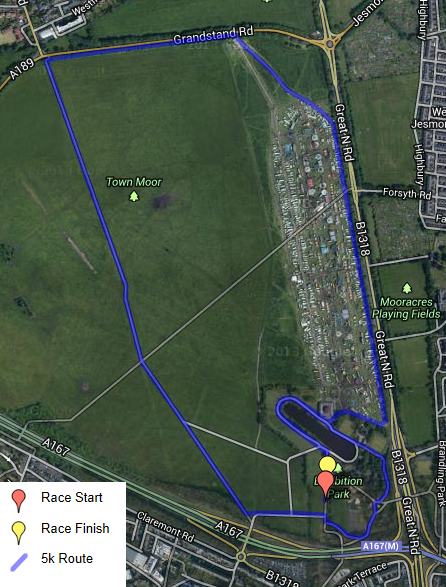 Exhibition Park Cup 5k Route