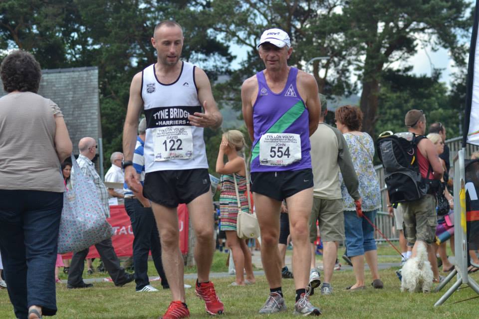 David and John pre-race.