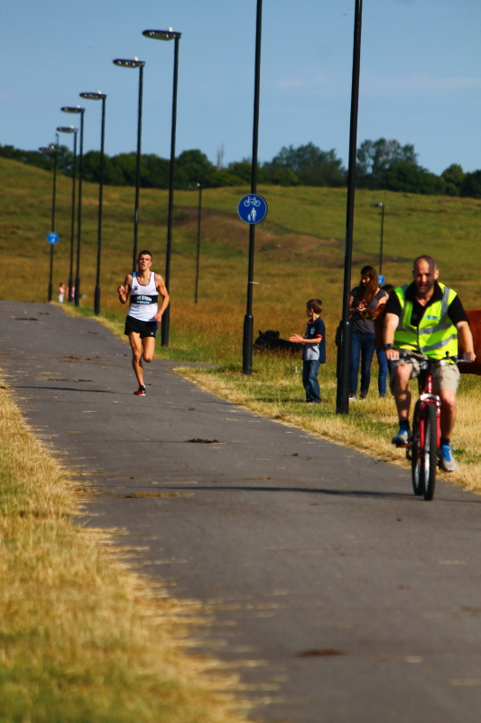 David Antill volunteering as Lead Cyclist