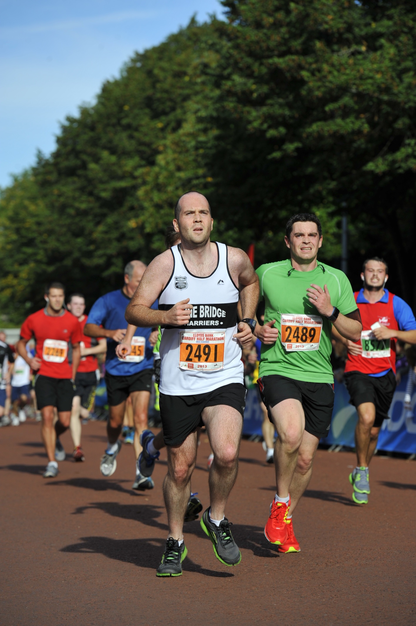 Richard on his way to a PB.