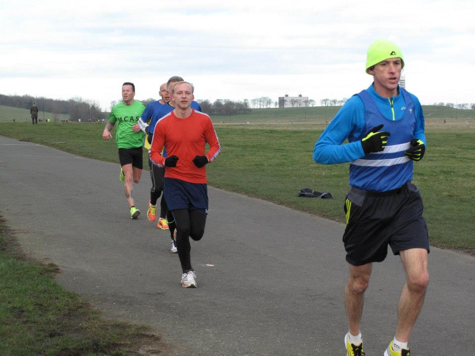 Jon (in green Tee) (20 minute pacer)