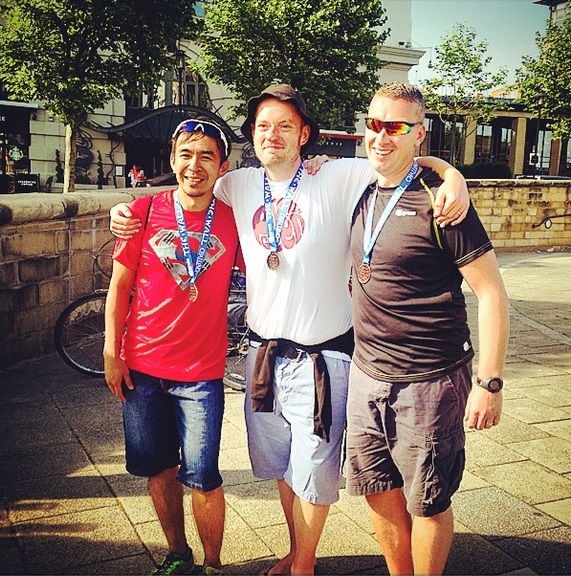 (l-r) Asari, Adrian & Shaun. (Thanks to Sophie Wardrobe for photograph).