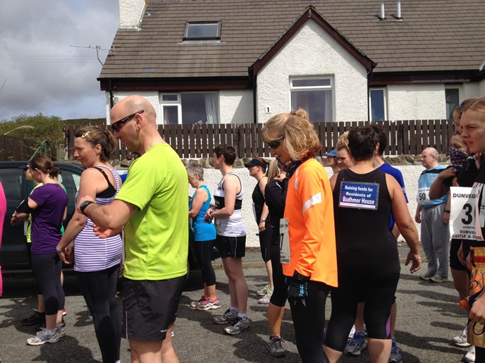 Jo on the start line.