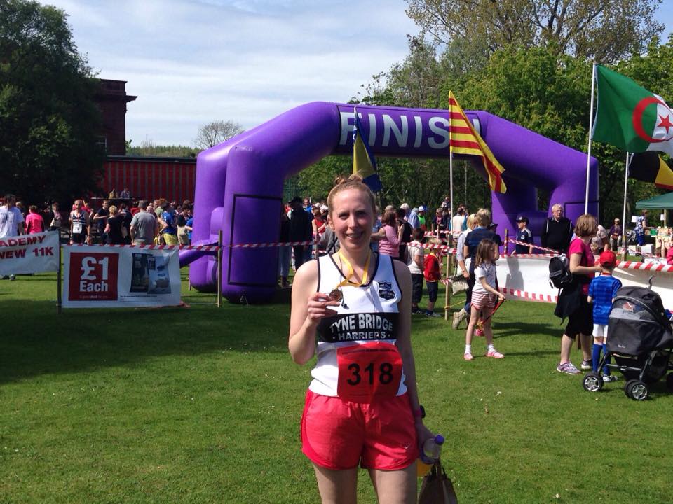 Jenny with finisher's medal