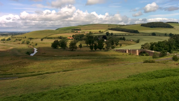 The view from Wooler hill