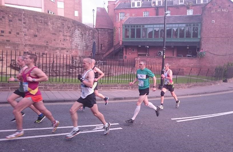 Opening stages of marathon. (Thanks to Phil Owen for photo).
